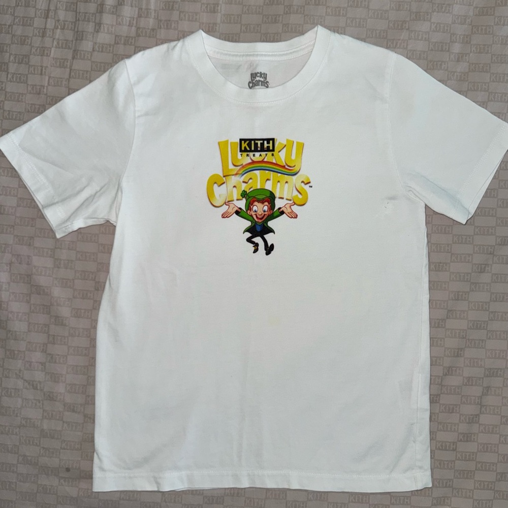 Kith Vintage Limited Edition Lucky Charms White Kids Graphic Tee, kids 8/9